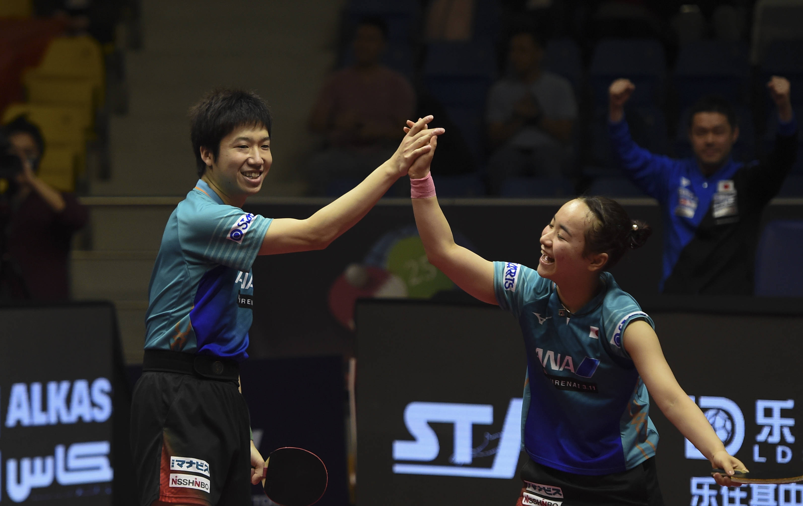 包含德国乒乓球队强势日本乒乓球队，水谷隼关键制胜的词条